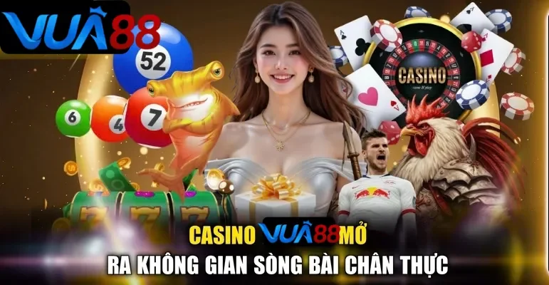 Không gian live casino Vua88 chân thực, đa dạng