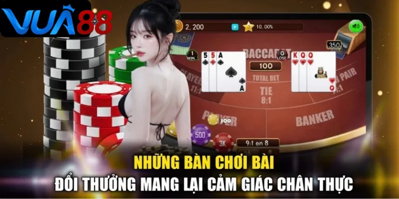 Những tựa game bài đang có tại Vua88