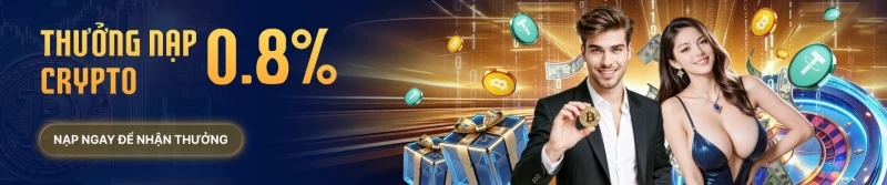 Thưởng nạp crypto vô cùng hấp dẫn tại VUA88